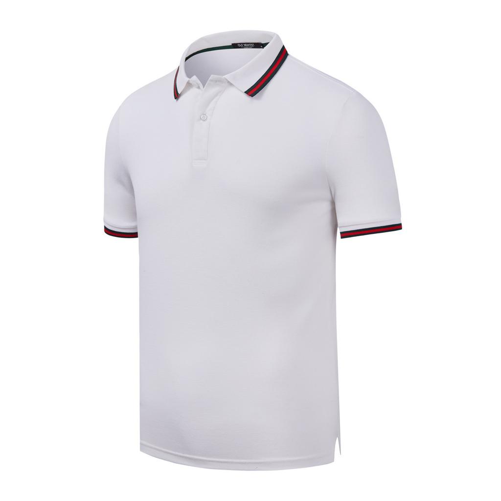 Casual Summer Solid Men's Polo Shirt Top Business Polo Men Short Sleeve Sports Tee Shirts Advertising Tops