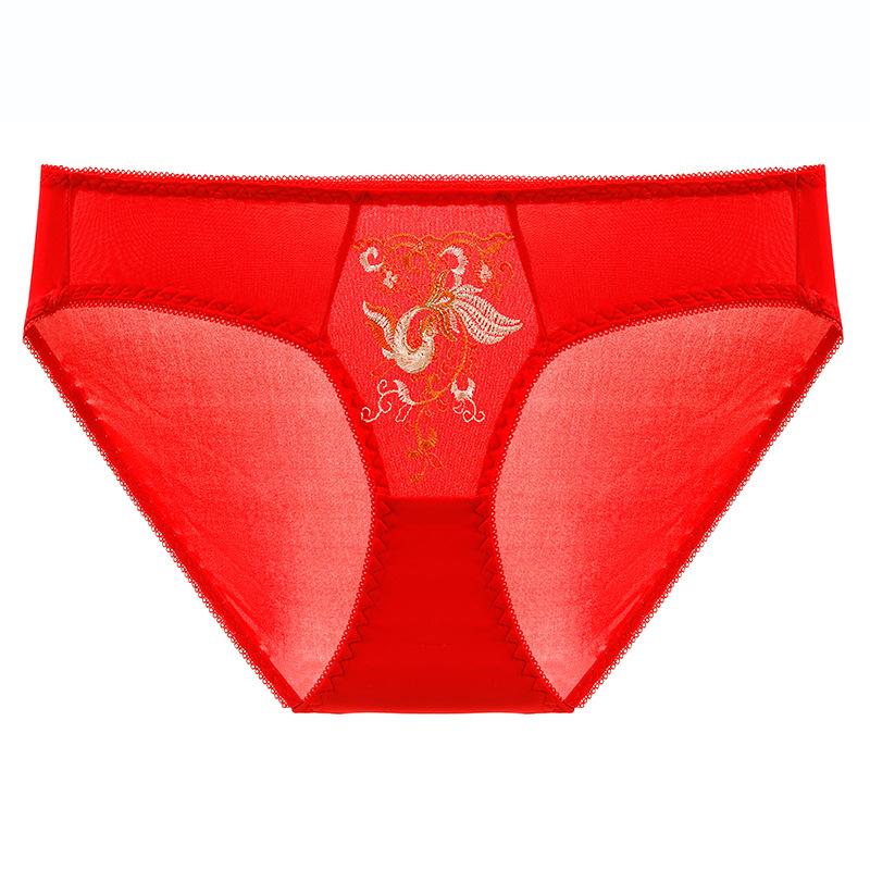 

Natal year red bra wedding big red gathering breathable no steel ring suit 32/70AB