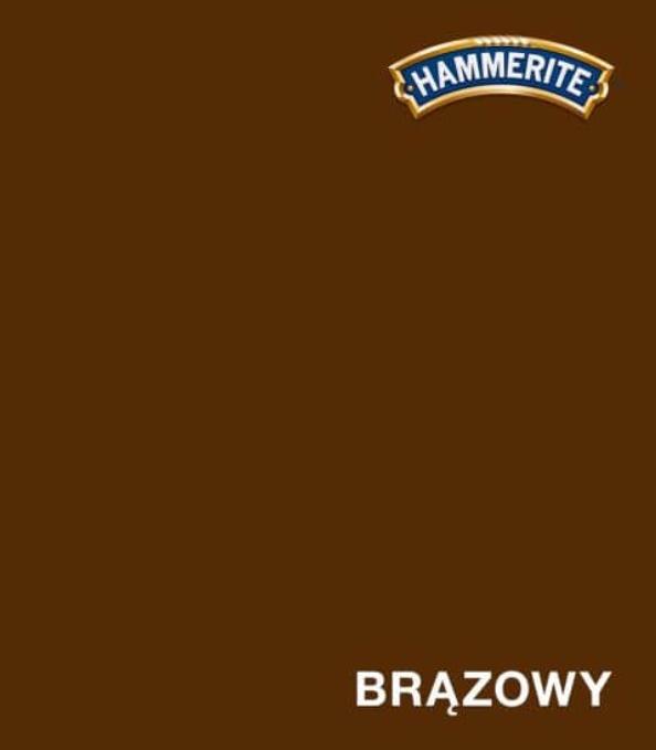 Hammerite Farba Na Rdzę 0,7l Brązowa Antykorozyjna Do Metalu Wysoki Połysk