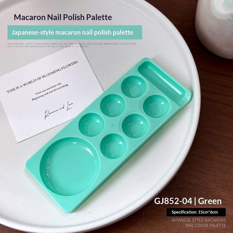 1Pcs Acrylic Nail Art Palette Waterproof False Nail Tips Color Mixing Pallet Salon Manicure Supplies
