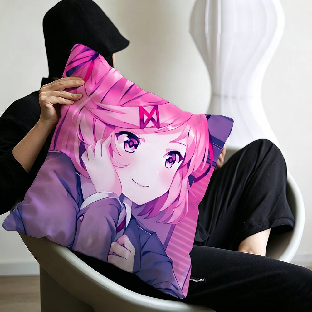 Natsuki Doki Doki Pillow Gift Home Office Decoration Bedroom Sofa Car Cushion Cover case x