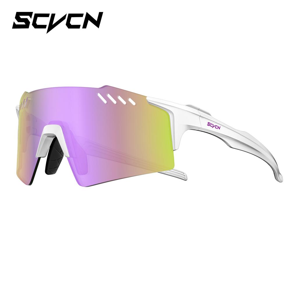 SCVCN UV400 Radsportbrille Outdoor Laufsonnenbrille Herren Damen MTB Rennradbrille Wandern Fahren Fahrrad Sportsonnenbrille