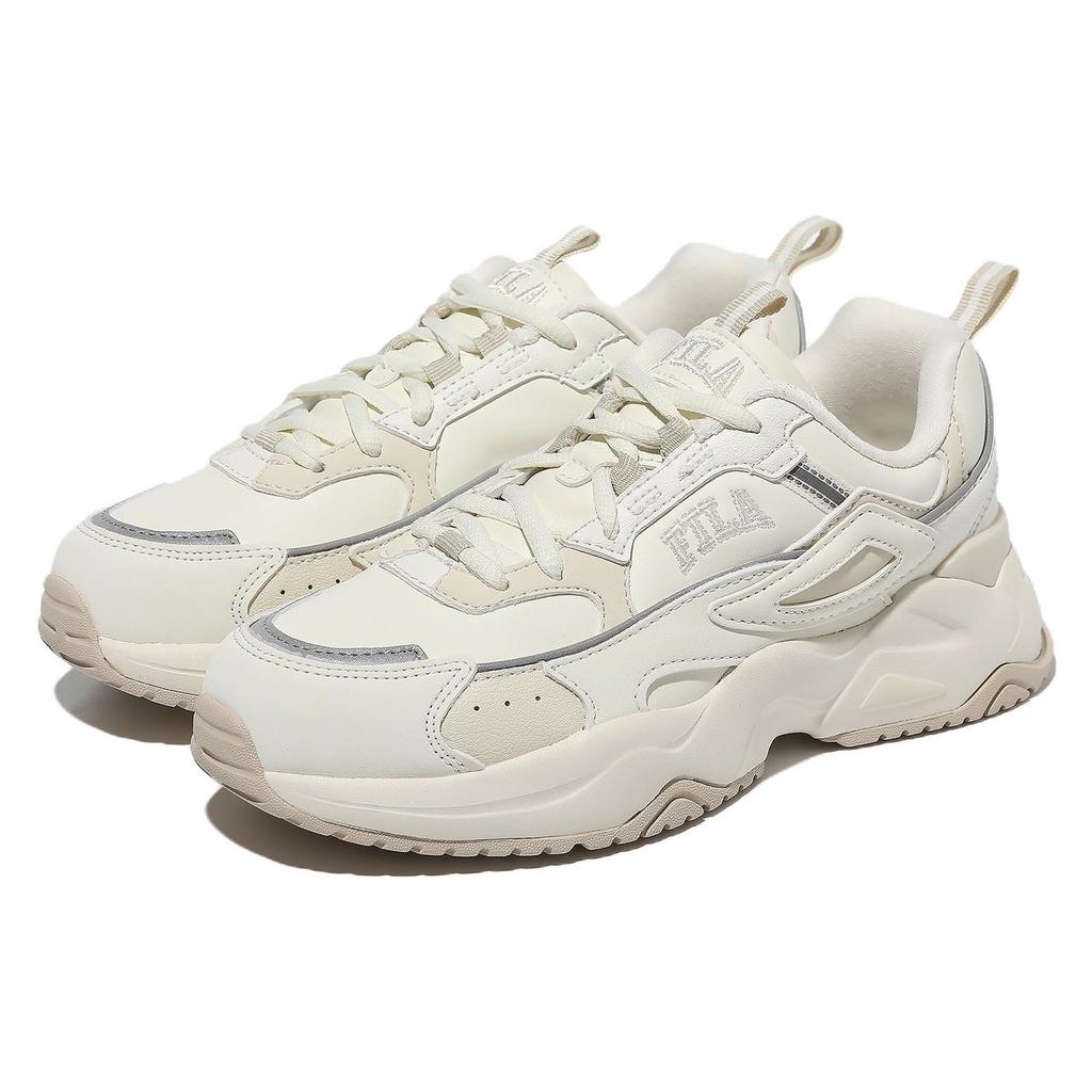 FILA Rayflide Leather Sport Refreshing Low-Top Casual Shoes Unisex sneaker Pearl-White 1RM02120E_926