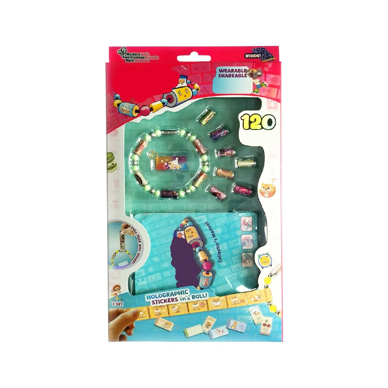 

Носимые Наклейки для Обмена Набор Книжка с Наклейками для Украшений Наклейки Наклейки с Бусинами Носимый Плетеный Браслет-Цепочка Креативные DIY Игрушки One Size