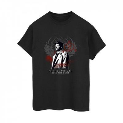 Womens/Ladies Join The Hunt Wings Cotton Boyfriend T-Shirt