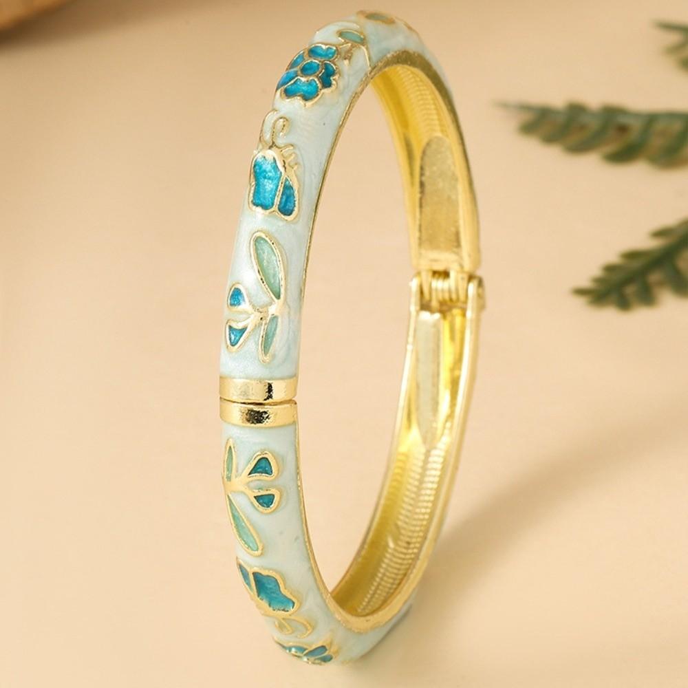 Traditionelles buntes Blumenarmband Florales Damen-Handarmband Geschenke für Frauen Mädchen