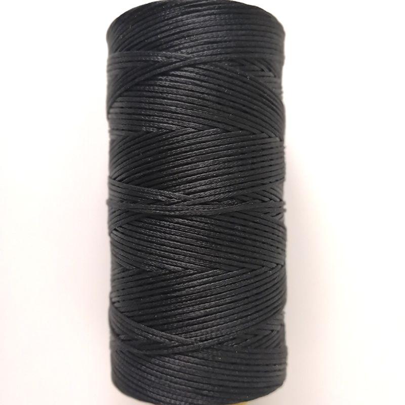 

1,0 мм Площеный вощеный шнур Макраме Ручное плетение Ручная веревка Ожерелье Сделай сам Плетеная веревка Ручное шитье Вощеная нить Материал 90 цветов Black