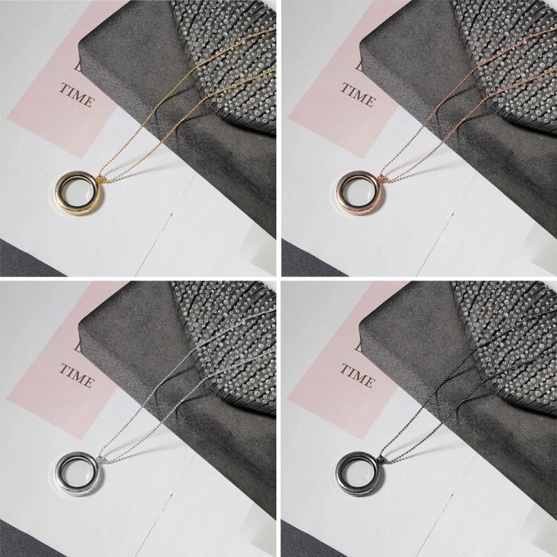 Locket Necklace Diy Floating Round Locket Pendant Live Floating Memory Necklace Suitable for Women's Friendship Necklace