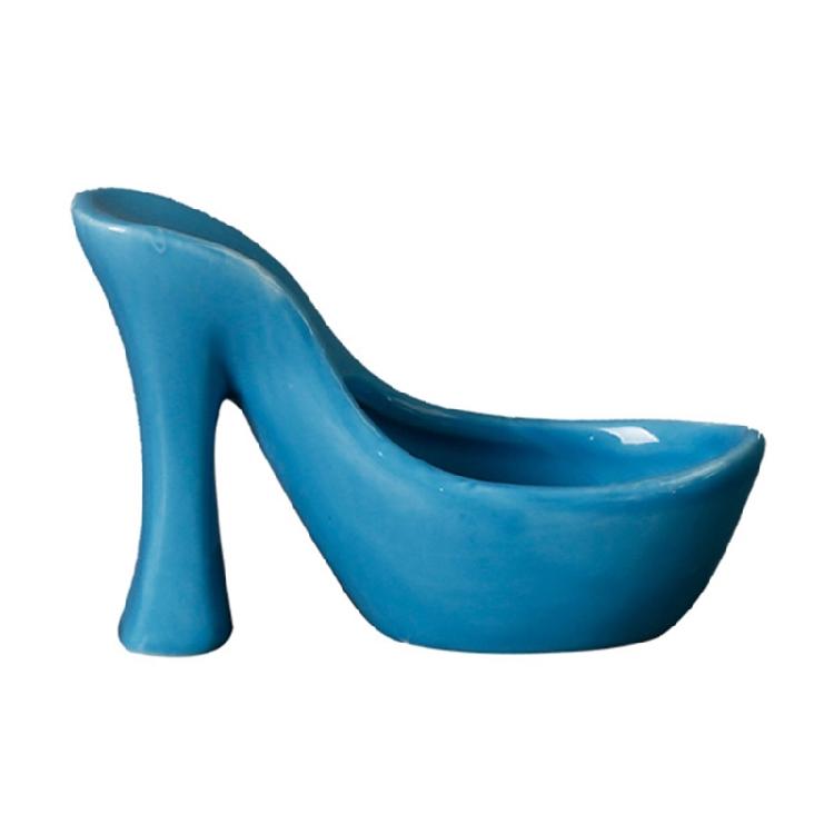 Kerzenständer in Form eines High Heels, Keramik-Teelichthalter, Heimdekoration