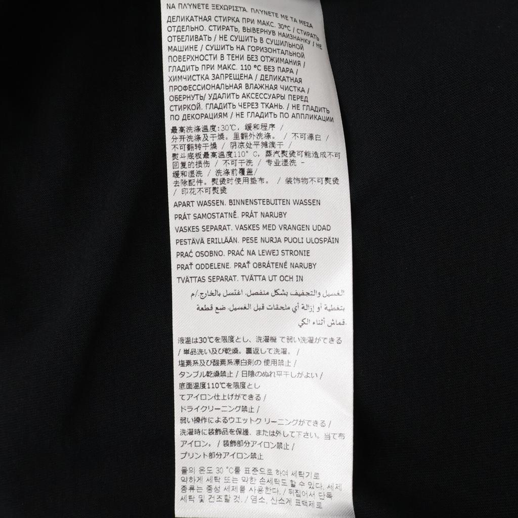 MM6 SH0GC0033 Black Front Logo T-Shirt Tops S blackUsed