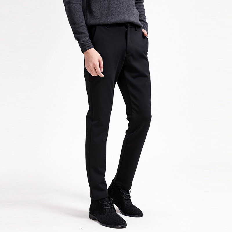 Menseye Casual Straight-Leg Fall Winter Men Suit Pants