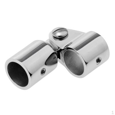 Marine 316 Stainless Steel 19mm Bimini Top Caps External Eye End Deck Hinge