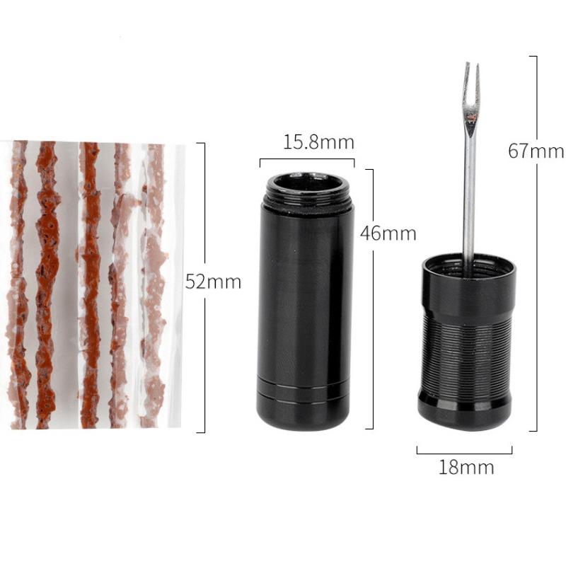 50pcs Bike Tubeless Tire Repair Kits With Rubber Strip Glue Seals Tyre Puncture Studding for Truck Car Motor Accessories Tools
