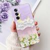 For Cover Oppo Reno12 Pro CPH2629 / Reno 12 5G CPH2625 Phone Case Colorful Flower Butterfly Lxuru Women Fashion Soft Siliocne