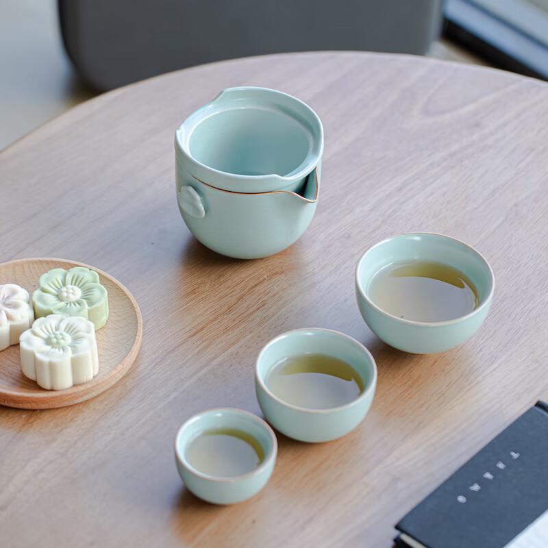 

Rushanming Gourd Portable Tea Set