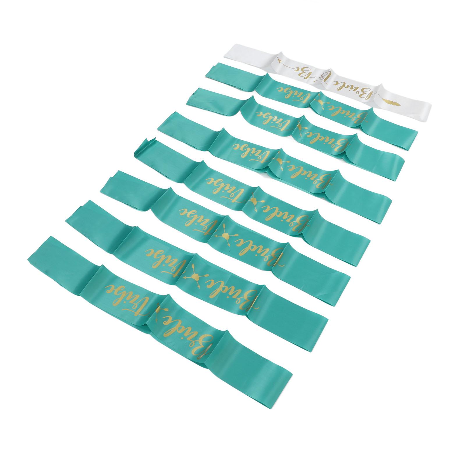 

8Pcs smaid Sash Gold Letters Hypoallergenic Material Wedding to Be Sash Set for Wedding Parties