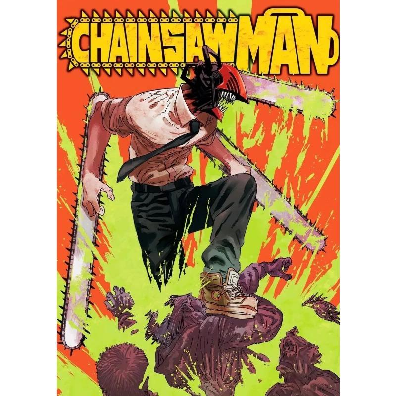 Hochwertige Japanische Anime Chainsaw Man Poster Leinwandbilder und Drucke HD Wandkunst für Wohnzimmer und Café Dekoration