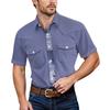 Men'S Fashionable Lapel And Shoulder Length Short Sleeved Casual Top