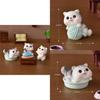 Adorable Resin Mischievous Cat Figurines For Miniature Gardens And Terrariums