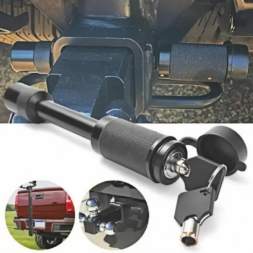 With 2 Keys Trailer Hitch Receiver Locking Pin 5/8 Inch Tow Hitch Lock Car Accessories