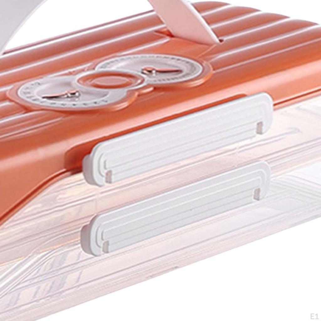 Donuts Box Cookie Carrier Measure Time Multipurpose Compact Organizer Food Storage Container for