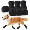 4PCS Dog Boots Breathable Anti-Slip Dog Shoes Paw Protection for Hot Pavement Outdoor Walking Dirt Insect Shield