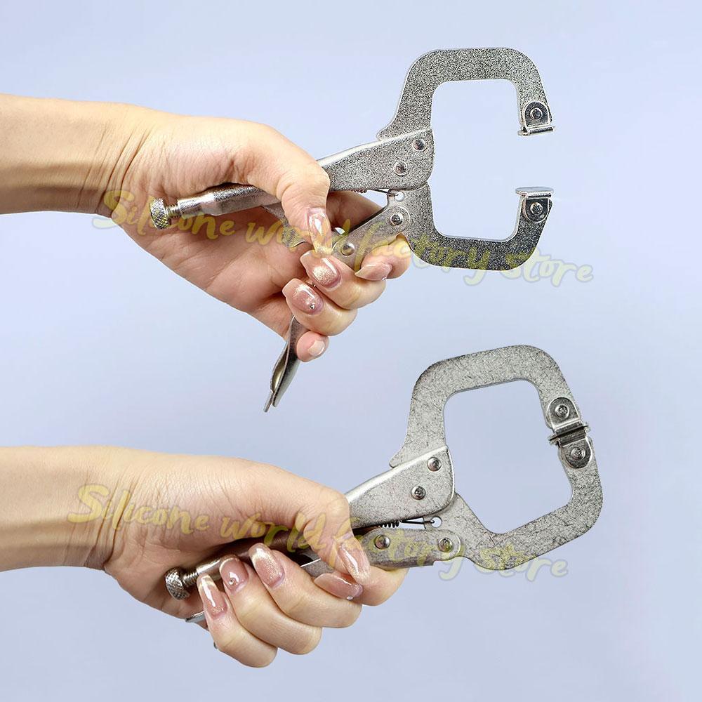 Silicone World 6Inch Multifunctiona Powerful Plier C-type Pliers Universal Pressure Pliers Clamp Welding Woodworking Fixing Tool