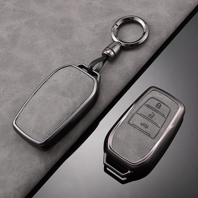 TPU Leather Car Key Case For Toyota CHR Hilux Fortuner Land Cruiser 200 Camry Corolla Crown RAV4 Highland 3button Accessories