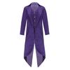 Costume Steampunk médiéval pour enfants garçons et filles, manteau d'Halloween, veste victorienne, faux manteau deux pièces