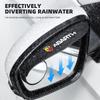 JCF5  Carbon Fiber Car Rearview Side Snow Sun Visor Rain Cover Car Mirror Accessories For Fiat Abarth 595 Abarth 500 Abarth 124 Spider