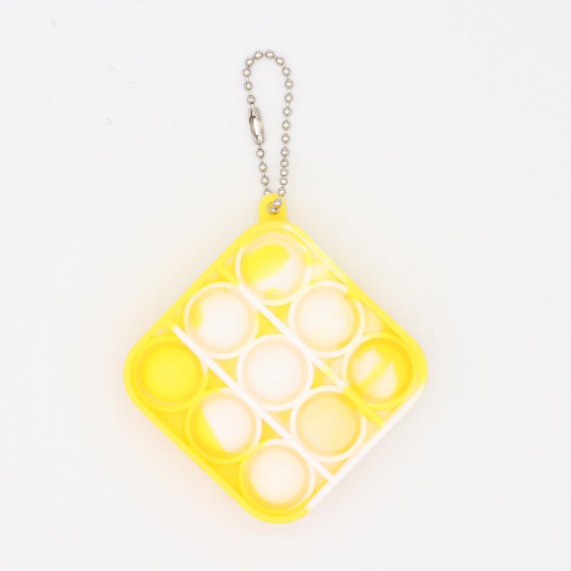 Colorful Silicone Keychain Bubble Toy - Mouse Killer Pendant and Educational Decompression Tool