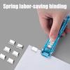 Stapler Dispenser Eco-Friendly Reusable Metal Document Protection Clips for Lightweight Handheld Paper Clip Dispenser