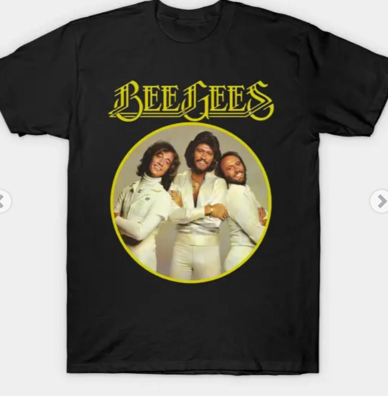 Bee Gees Three Disco T-Shirt New Men Short Sleeve Unisex T-Shirt XXXL