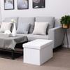 SONGMICS 300KG PU Leather + Foam Folding Seat Chest with Storage Space