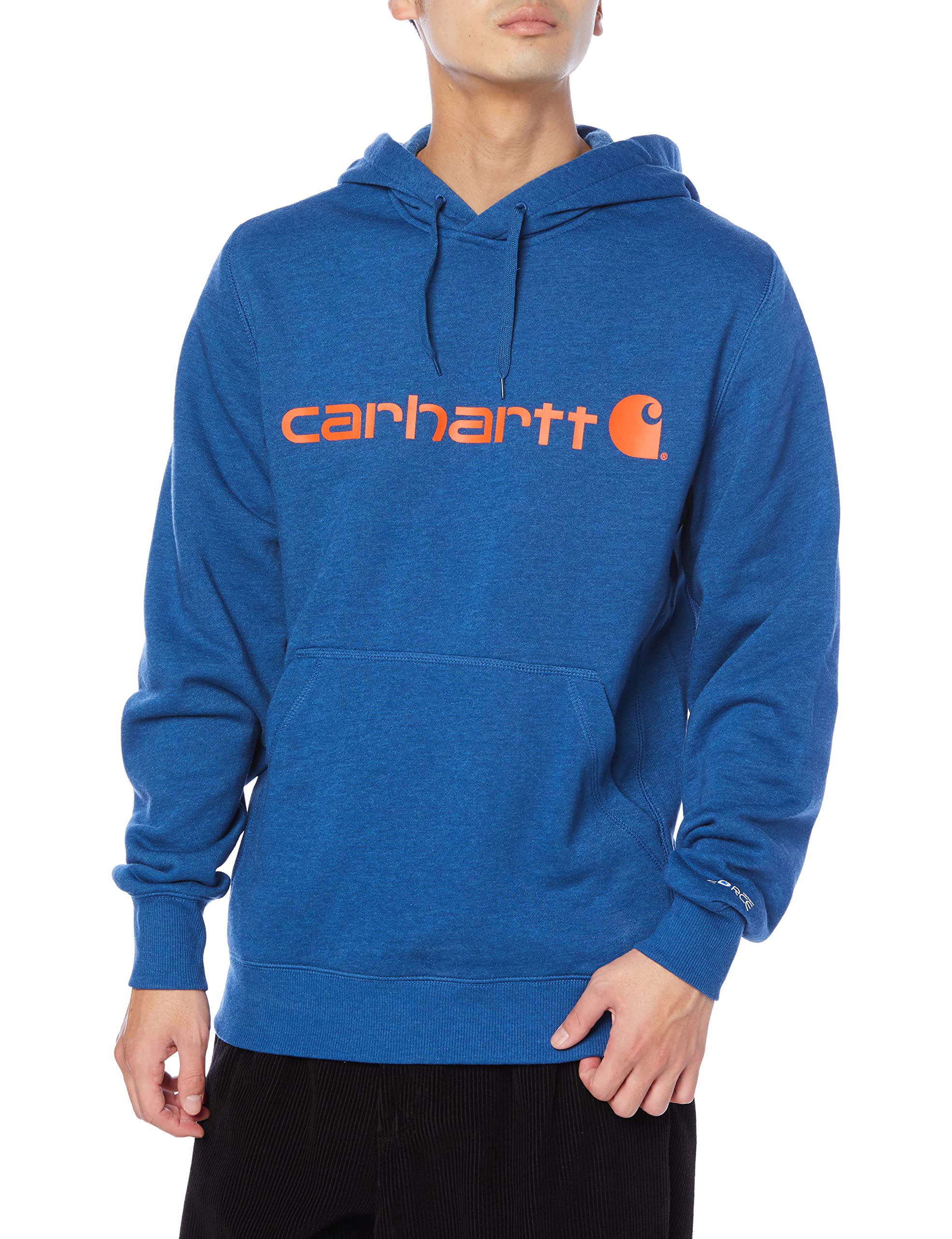 

Carhartt Force Delmont Hooded Sweatshirt [Used] синий