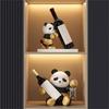 Resin Panda Wine Holders Panda Wine Rack For Stylishly Showcasing Wine Bottles In Kitchens Or Living Space Wine Display