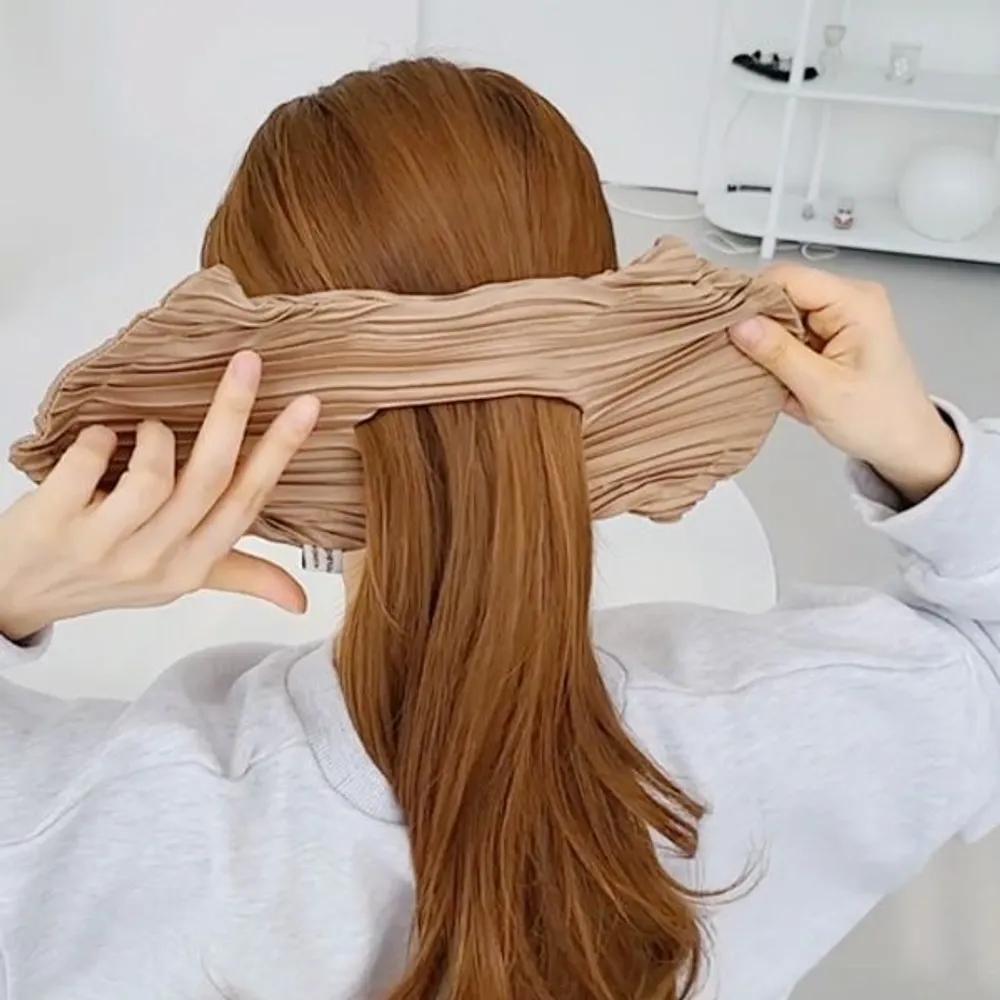 Pleated Updo Bun Band (22H120) ivory