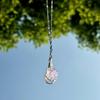 Aesthetic Vital Crystal Pendant Necklace Natural Irregular Stone Chain Choker  Gift