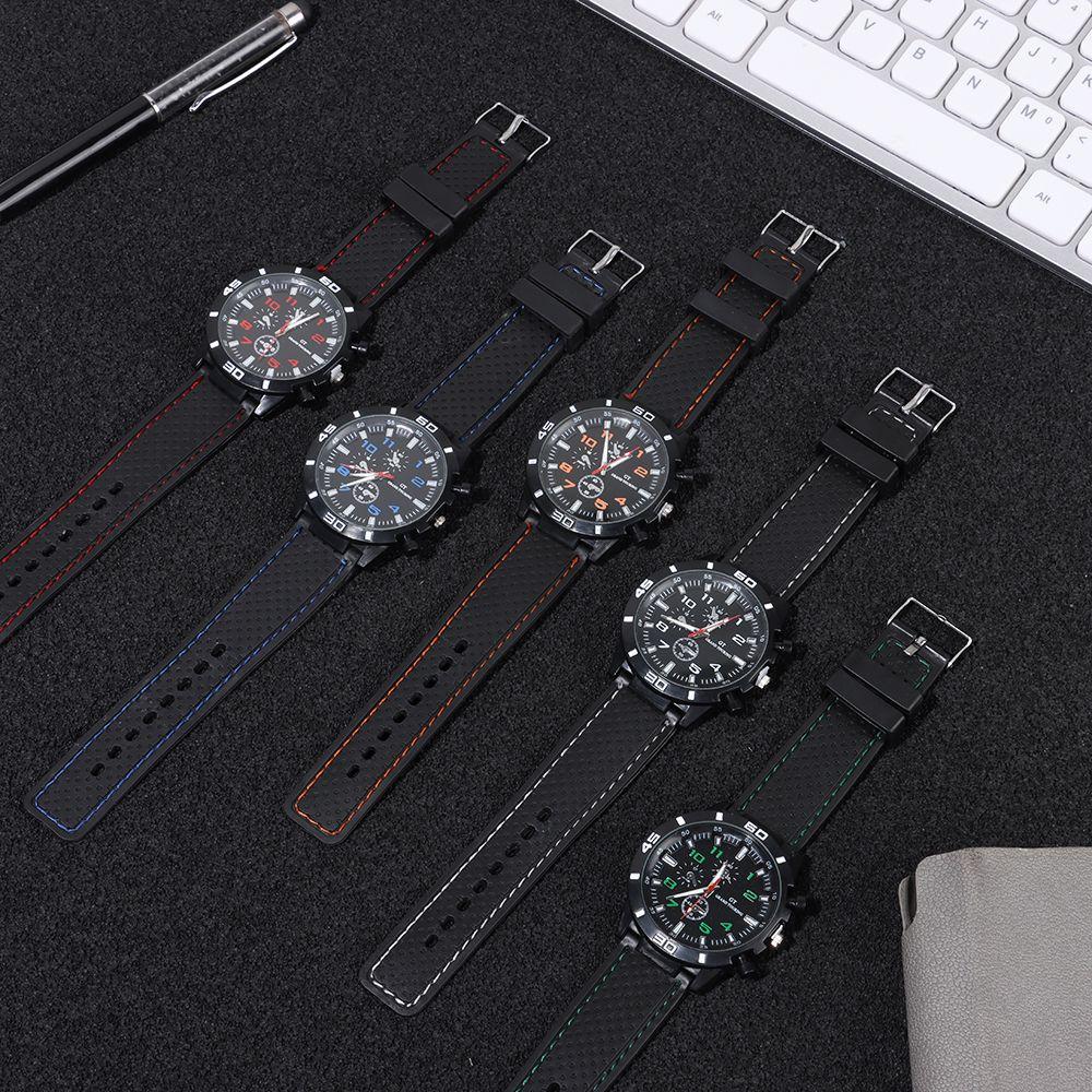 High Quality Student Silica Gel Strap Mens Watches Sports Watch Wristwatches Quartz