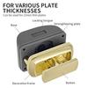Push Lock Easy Install Keyless Drawer Lock Plastic & Metal Push Button Latches Simple Installation for Home Drawers