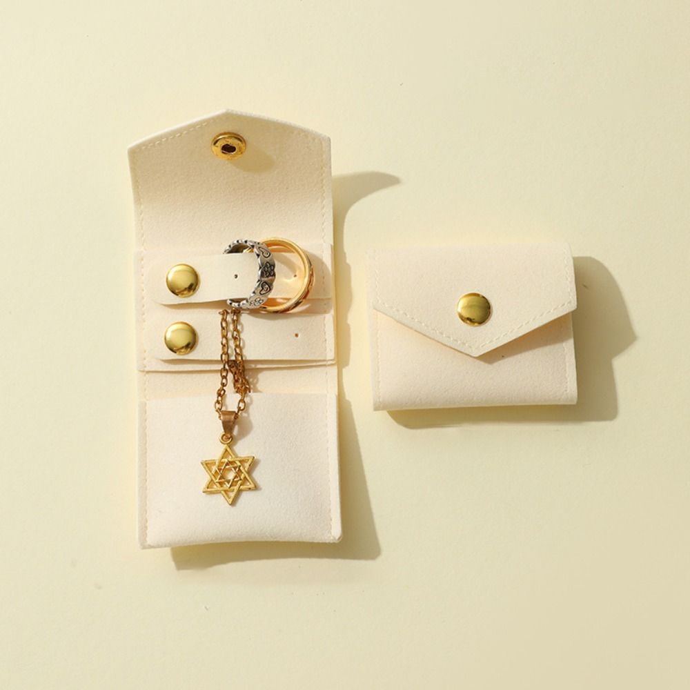 Foldable Jewelry Roll Case Mini Jewelry Storage Bag  for Parties Travel Business Trips