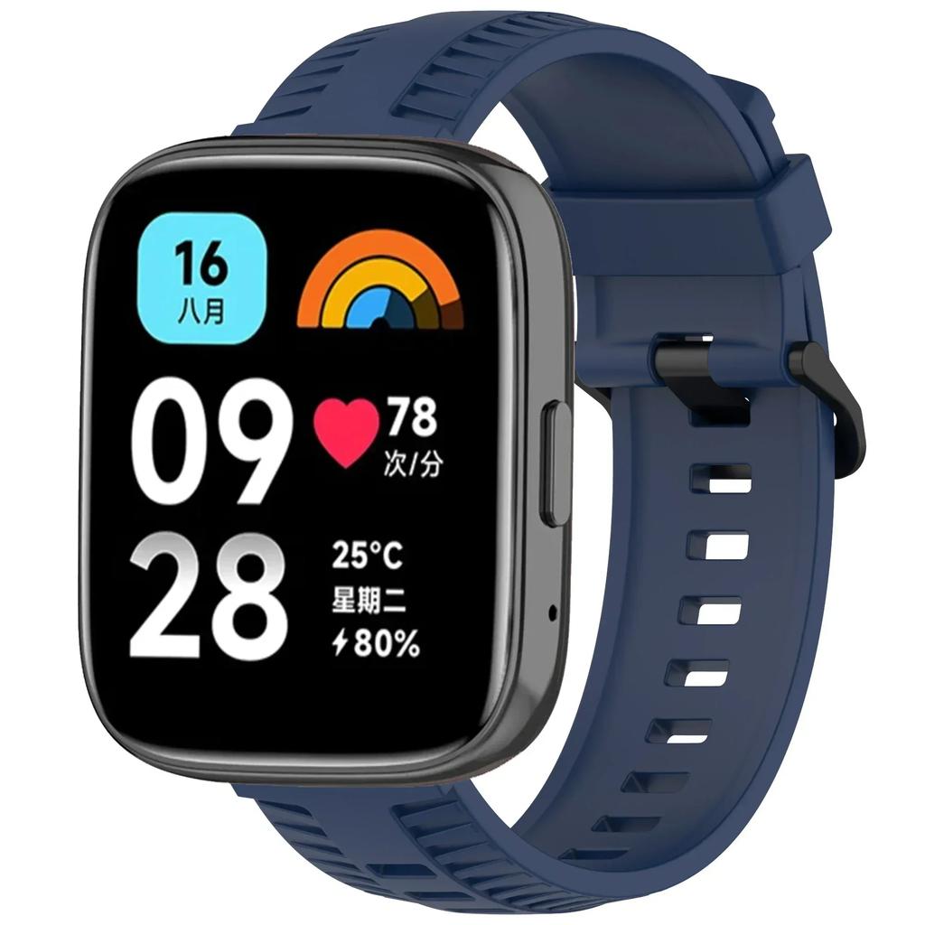 Silicone Strap for Xiaomi Redmi Watch 3 Active/Lite Band Sport Wristband for Redmi Watch 5 Active 22mm Band Bracelet Accessories