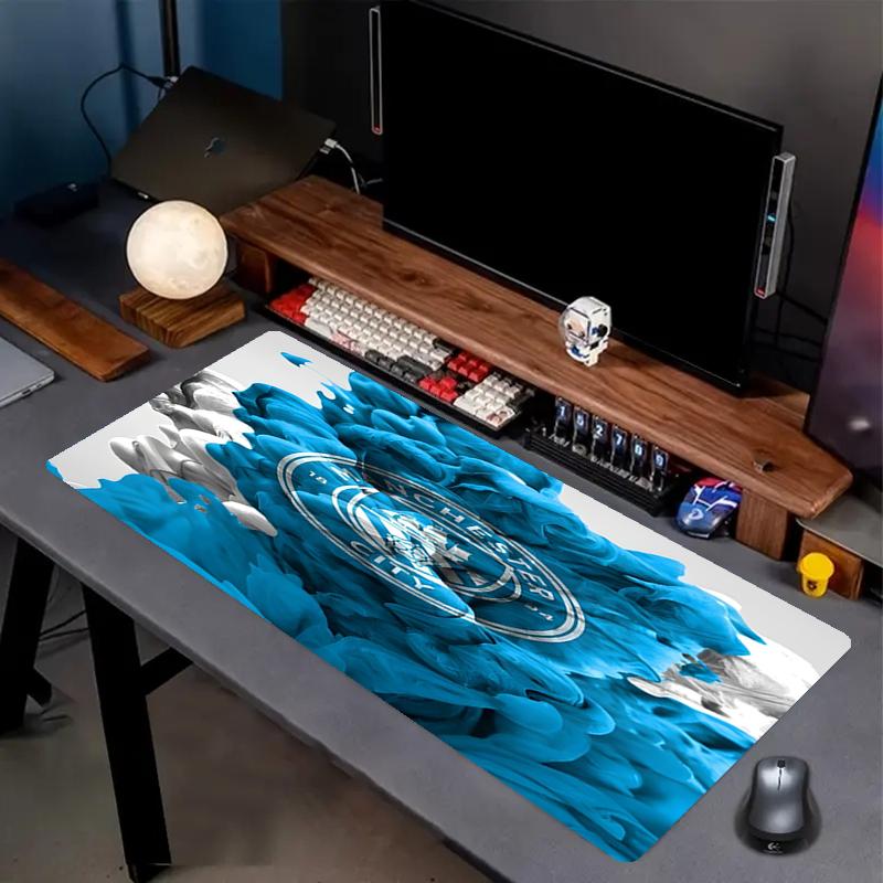 Football team City FC Print Mouse Pad, Anti‑Slip Desktop keyboard Mat, for PC Laptop Gaming Working Daily Use, Cool Festival Surprise Gift