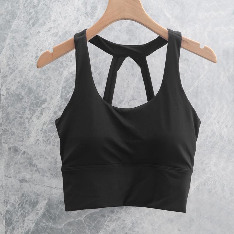 Women's Yoga Set: Cross-Back Tank & High-Waist Tummy Control Pants