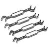 4PCS RC Car Wrenches Turnbuckle Nut Ball Joint Remover Aluminum Alloy RC Maintenance Spanner 3.0‑6.0mm Black