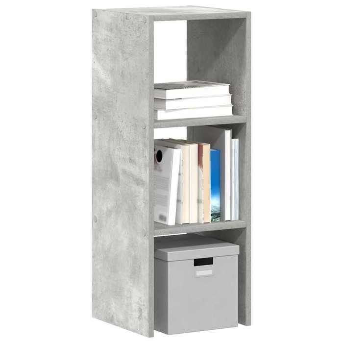 VidaXL Stackable Bookcase Concrete Grey 30x30x80 Cm Engineered Wood, Shelf, Book Shelf, Book Holder, Cabinet 858809