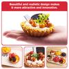 OUNONA Cake Food Egg Tart Fake Cake Fruit Realistic and 6 Perfect for Fruit and Photography Ornaments Models, Samples, Models, Display, Play, Cute,
