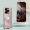 For iPhone 16 Pro Case Compatible with MagSafe Metal Lens Frame TPU + Acrylic Phone Back Cover