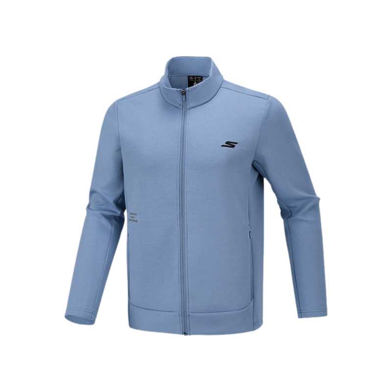 Skechers Comfort Sports Series Solid Color Stand Collar Fitted Breathable Jacket Men jackets P126M027-02TZ XL
