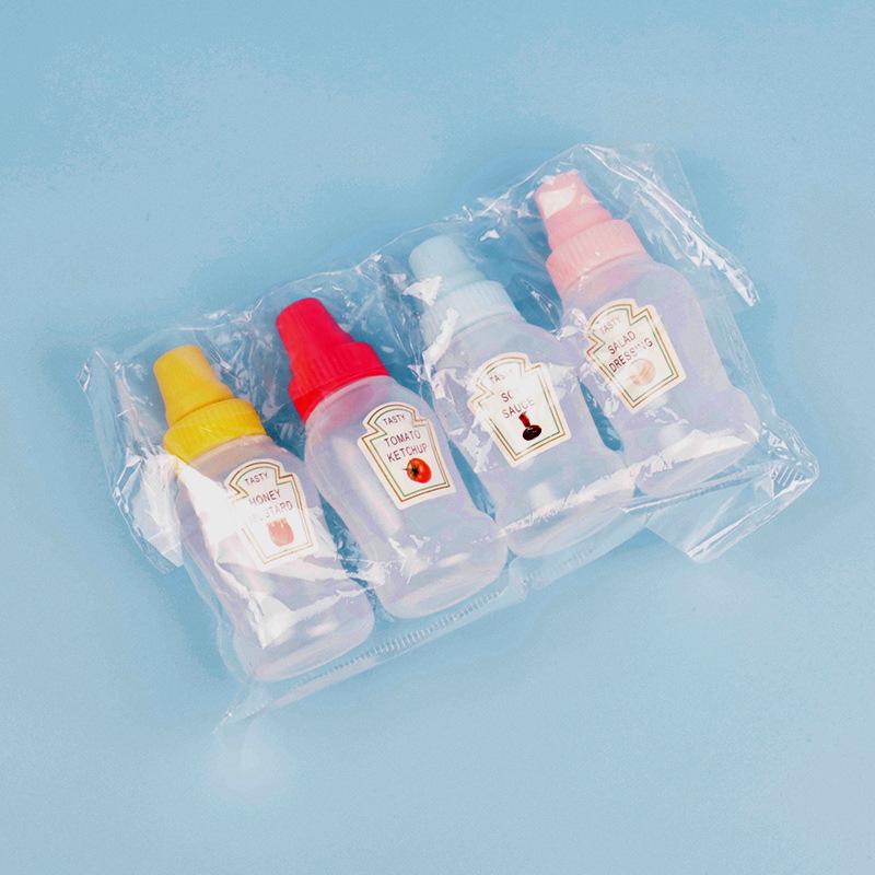 Portable Mini Squeeze Bottle for Tomato Salad Dressing and Honey Dispenser